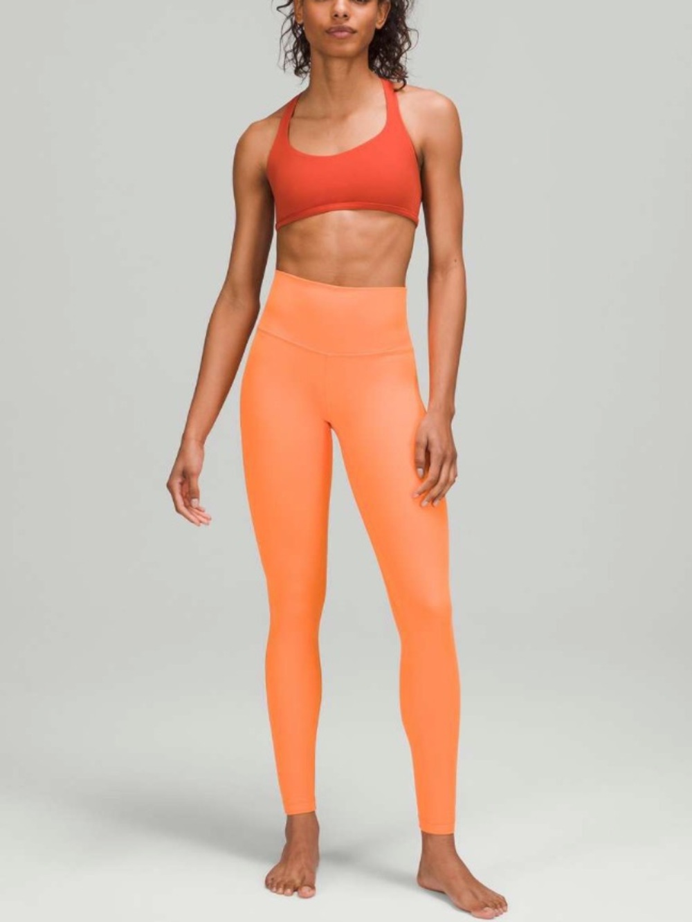 Lululemon Align Pant 25” in shade “Orange Soda”